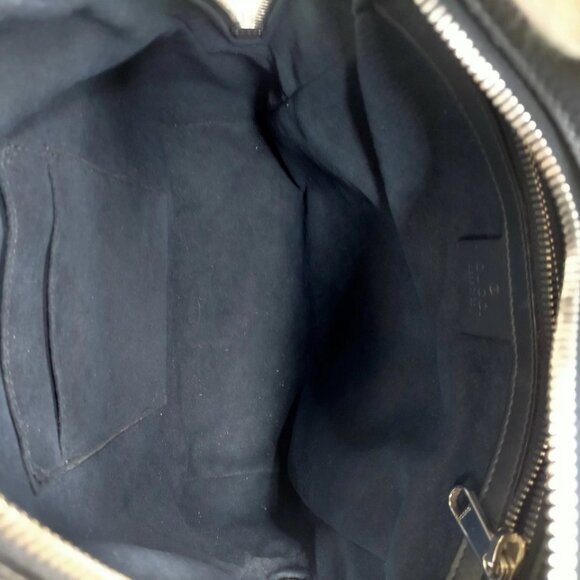 Gucci BackPack Bag Navy Blue PVC 880-061225 - Picture 11 of 13